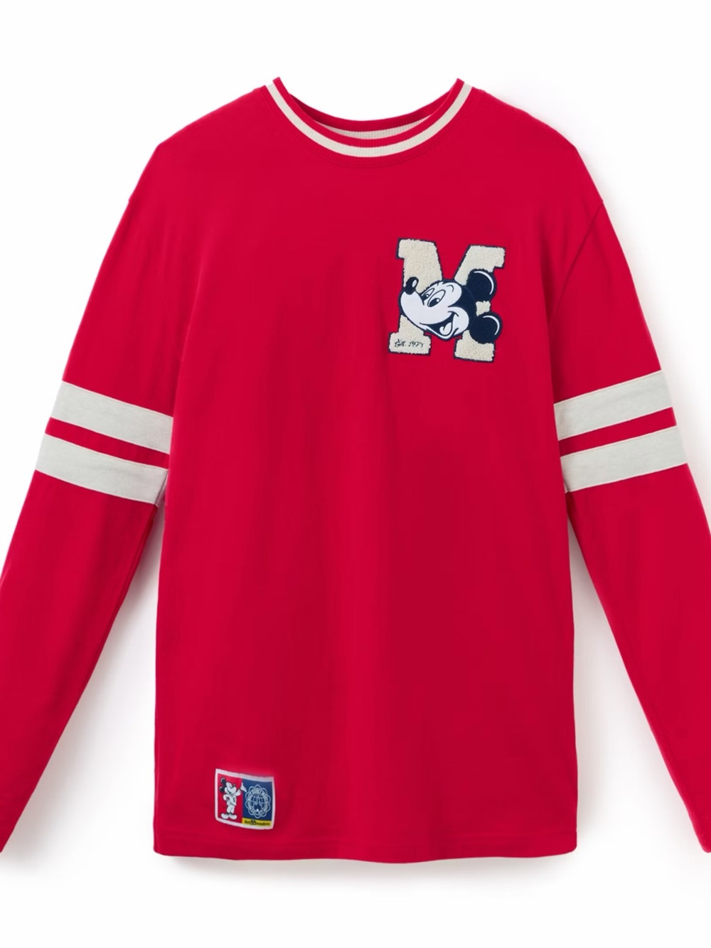 Walt Disney World Mickey Mouse Varsity Collegiate Long Sleeve Unisex Tee